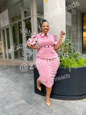 Candy Peplum Pencil Dress ZiTHREADS